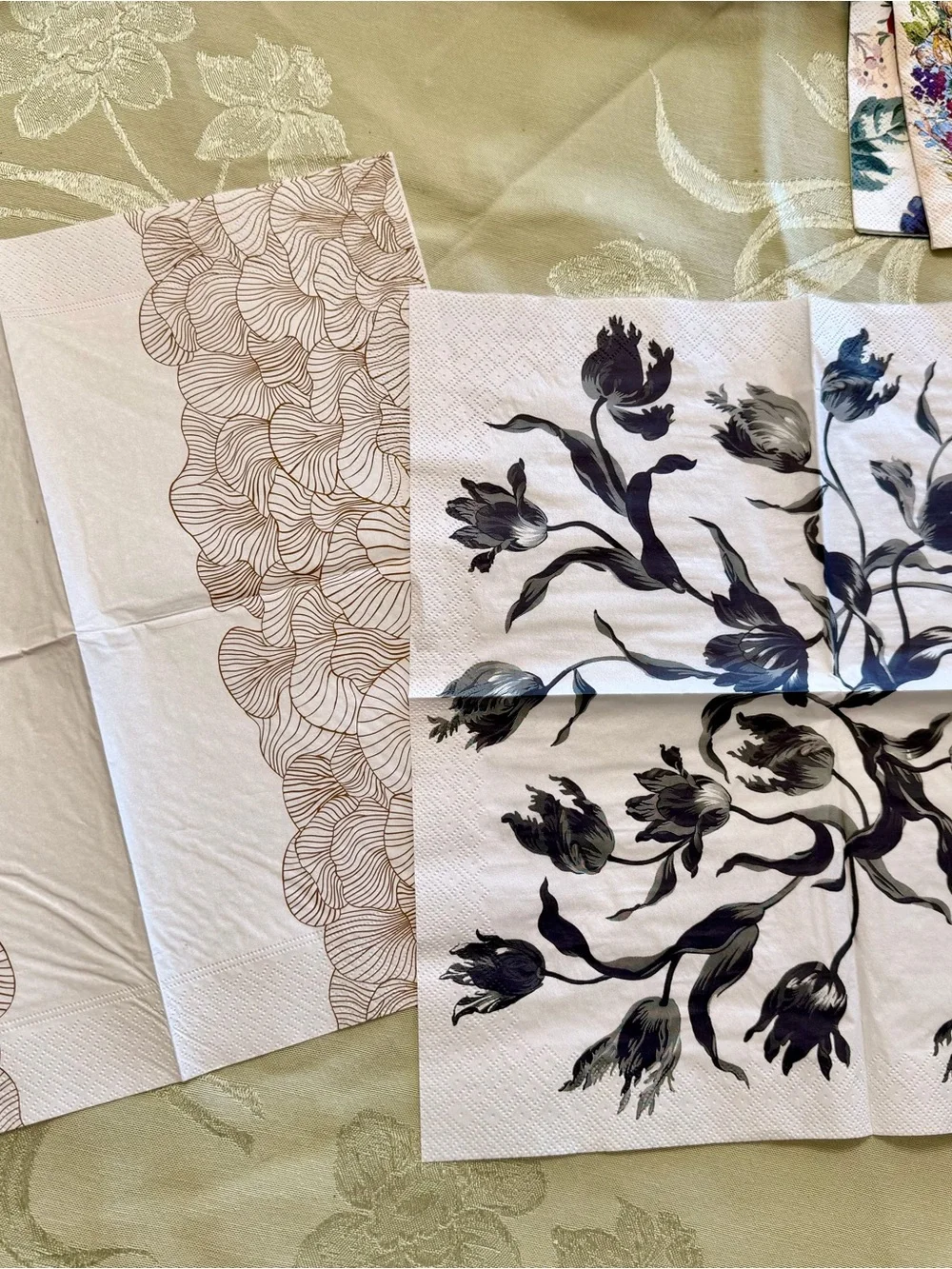 12 Decorative Paper Napkins for Decoupage Junk Journals & Paper Crafts